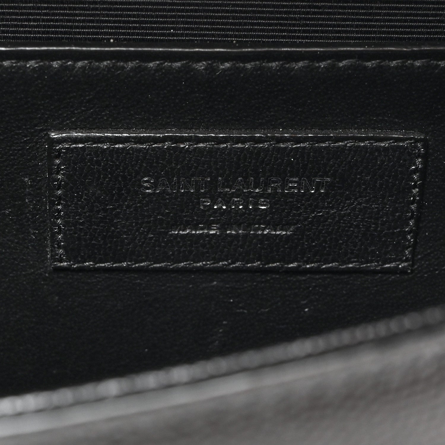 Saint Laurent Grain De Poudre Medium Classic Monogram Kate Satchel Black 6 of 10