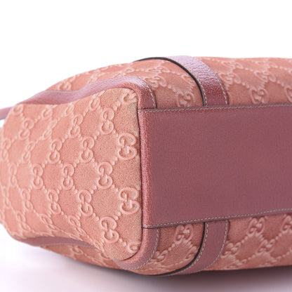 Gucci Suede Guccissima Small Abbey Boston Pink 6 of 11