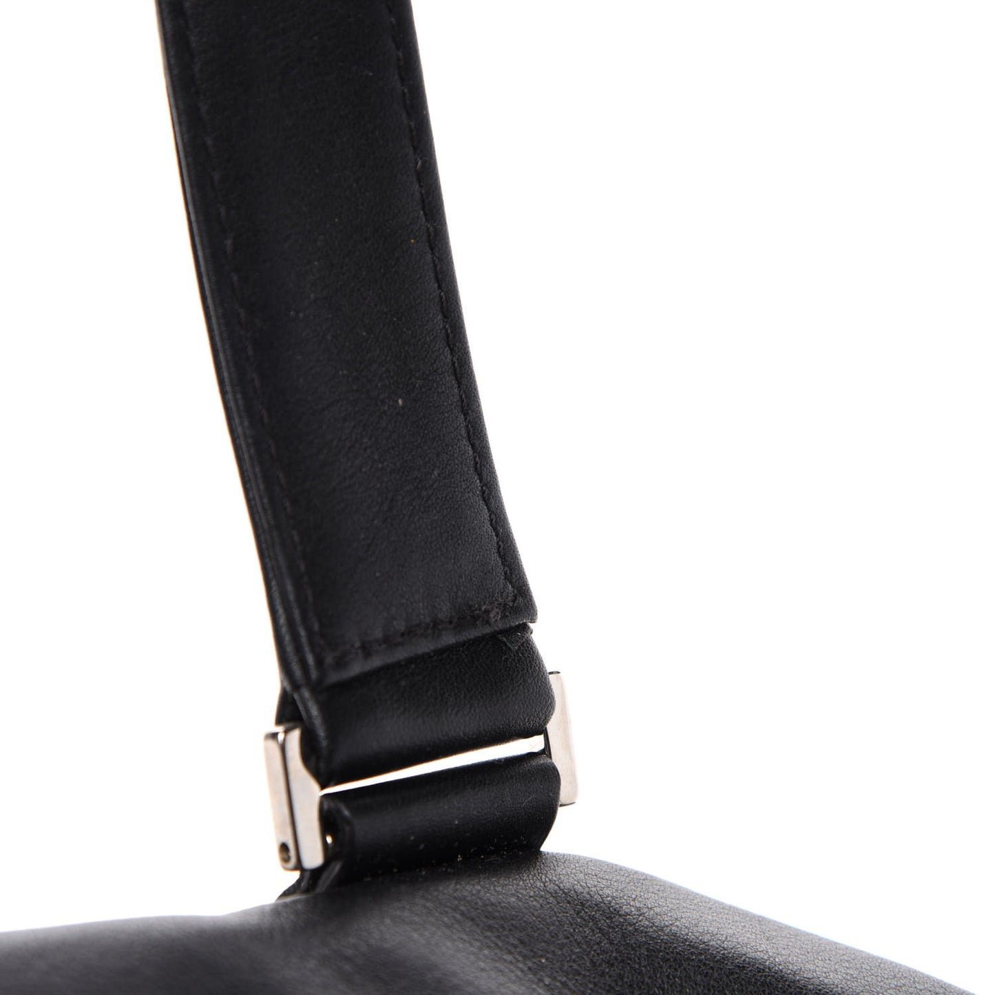 Calfskin Studded DV Satchel Black