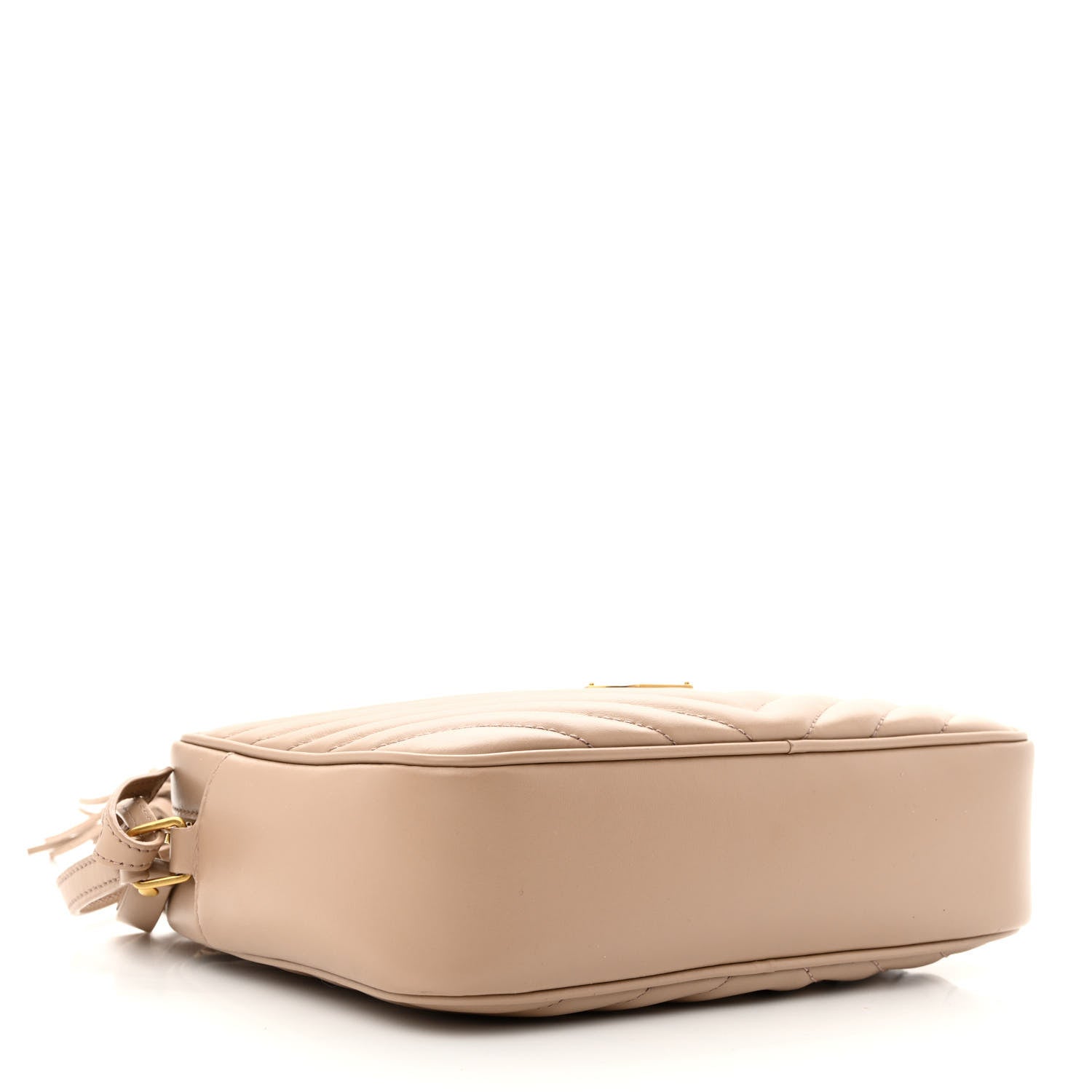 Saint Laurent Calfskin Matelasse Monogram Lou Camera Bag Dark Beige 4 of 10