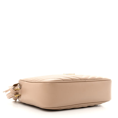 Saint Laurent Calfskin Matelasse Monogram Lou Camera Bag Dark Beige 4 of 10