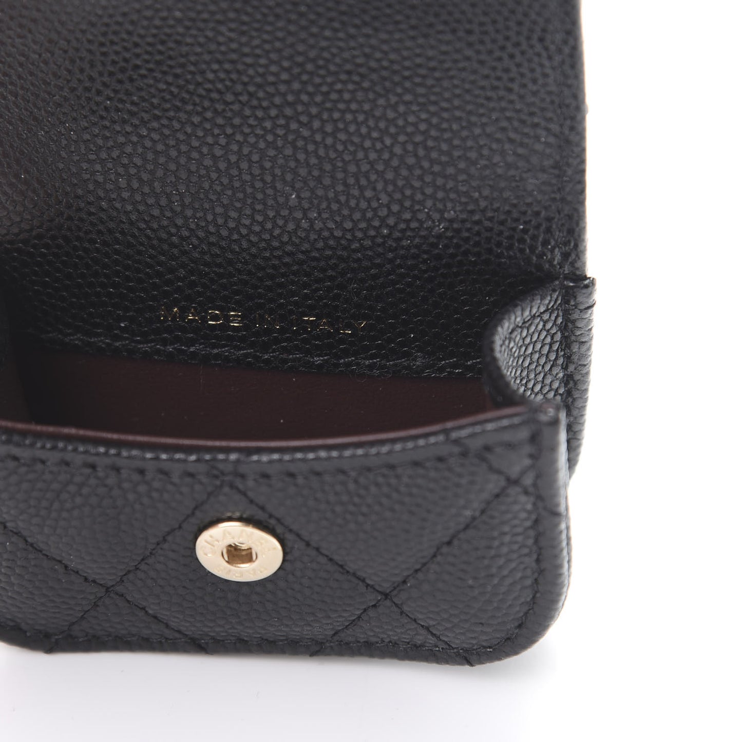 Caviar Quilted Airpods Pro Case Black