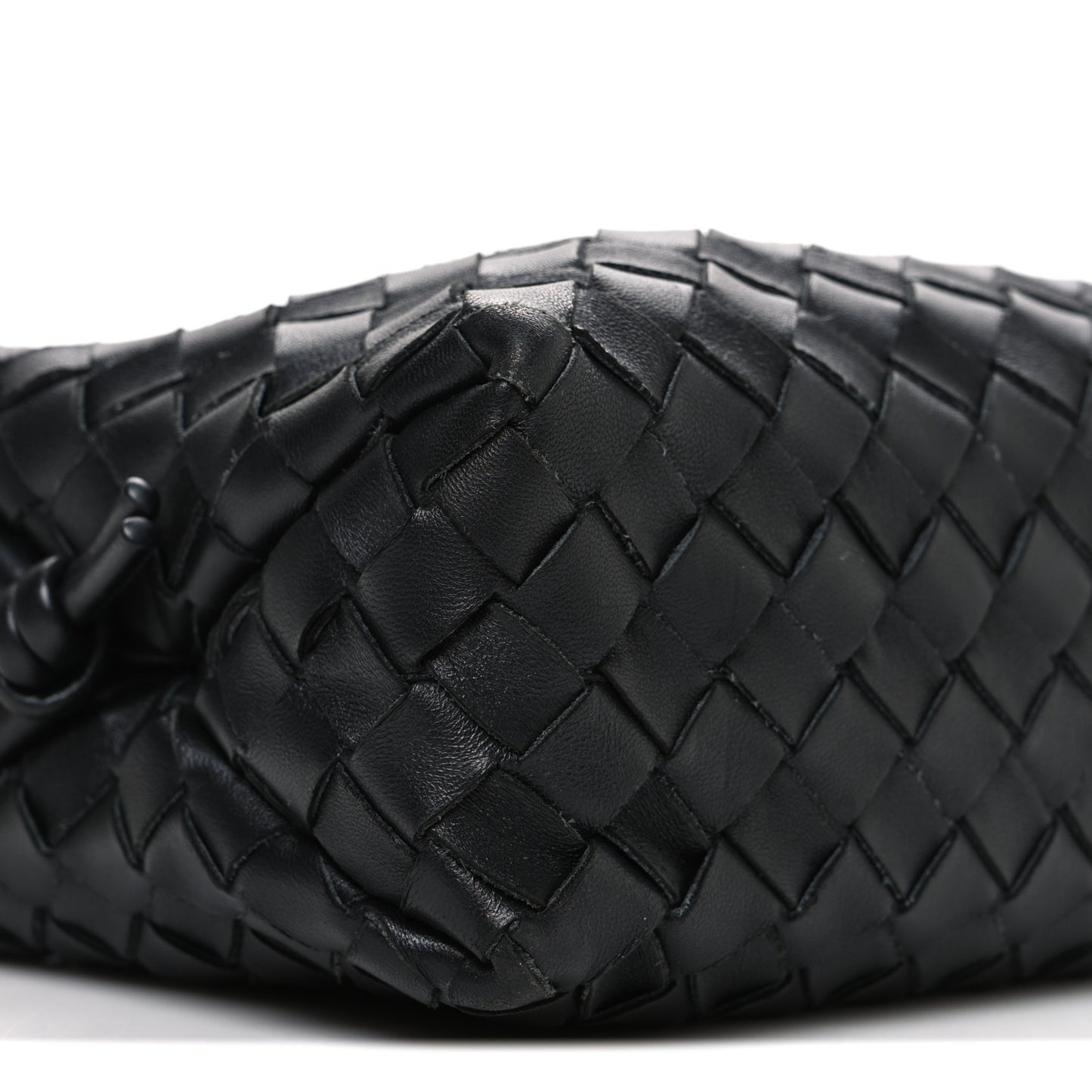 Nappa Intrecciato Small Loop Camera Bag Black