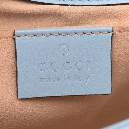 Gucci Calfskin Matelasse Mini GG Marmont Shoulder Bag Porcelain Light Blue 6 of 12