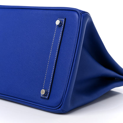 Hermes Epsom Candy Birkin 35 Bleu Electrique Mykonos 9 of 10