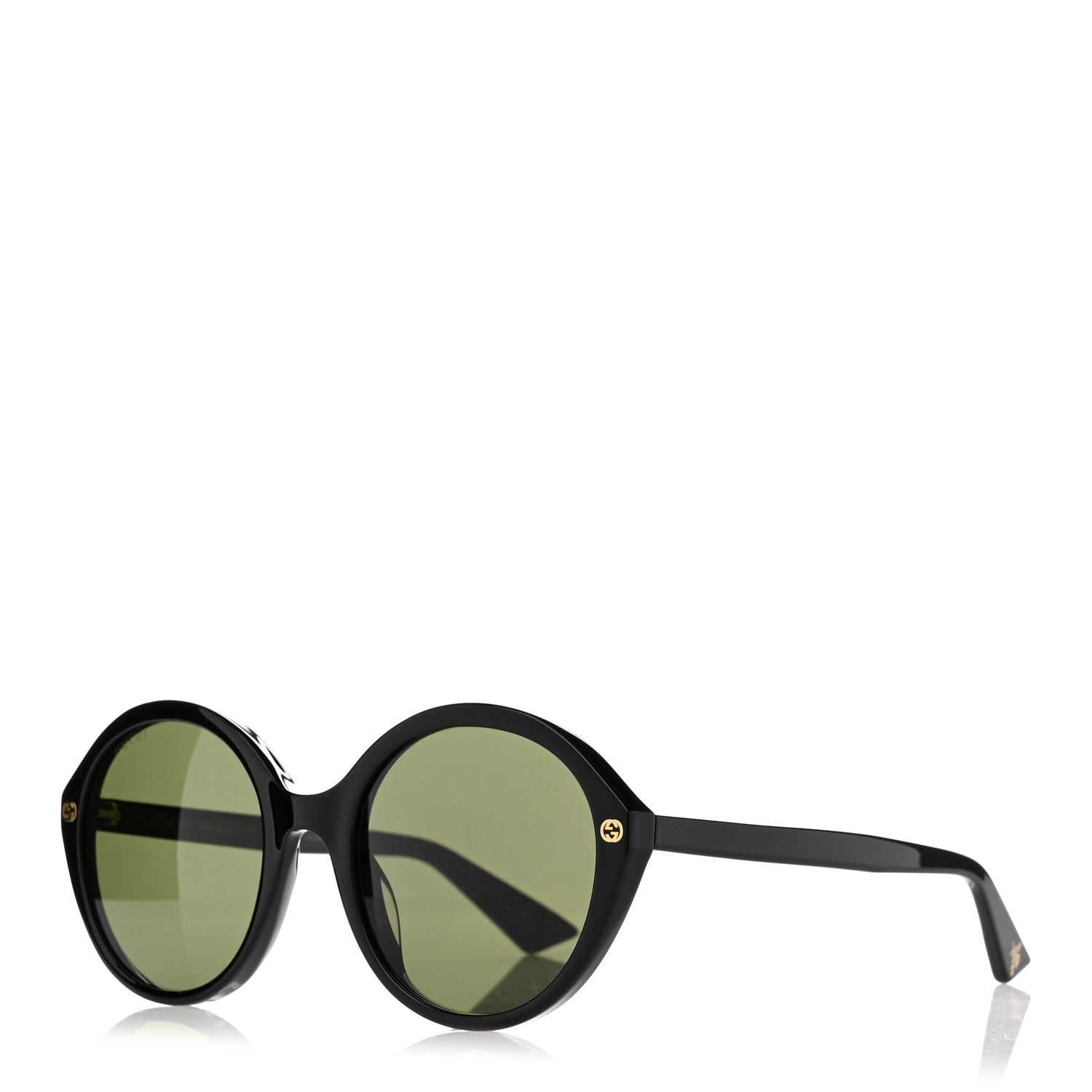 Gucci Acetate Round Sunglasses GG0023S Black 1 of 8