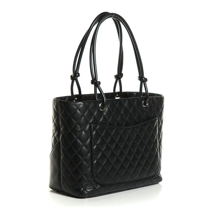 Chanel Calfskin Quilted Large Cambon Tote Black 3 of 7