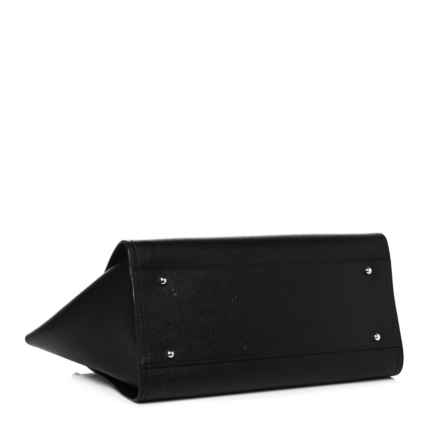 Caviar Medium Studded Deauville Tote Black