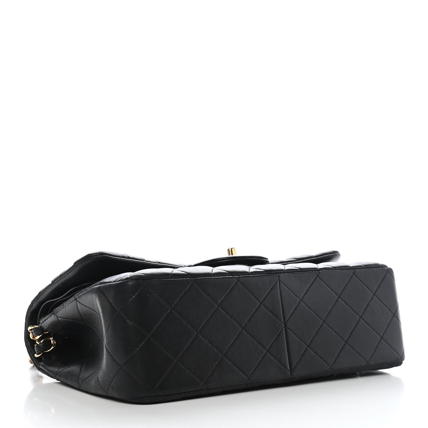 Chanel Lambskin Quilted Jumbo Double Flap Black 8 of 25