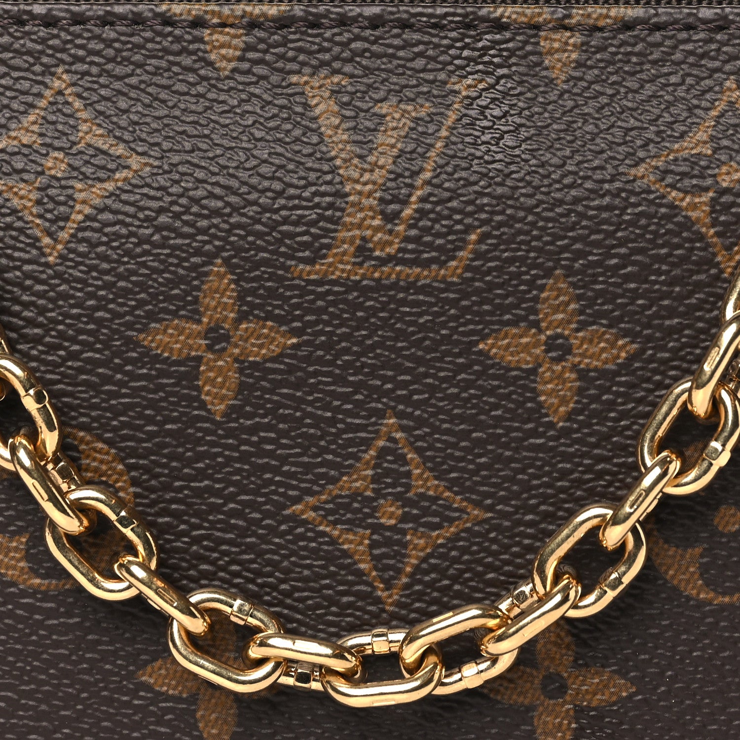Louis Vuitton Monogram Chain Pochette Accessories 7 of 9