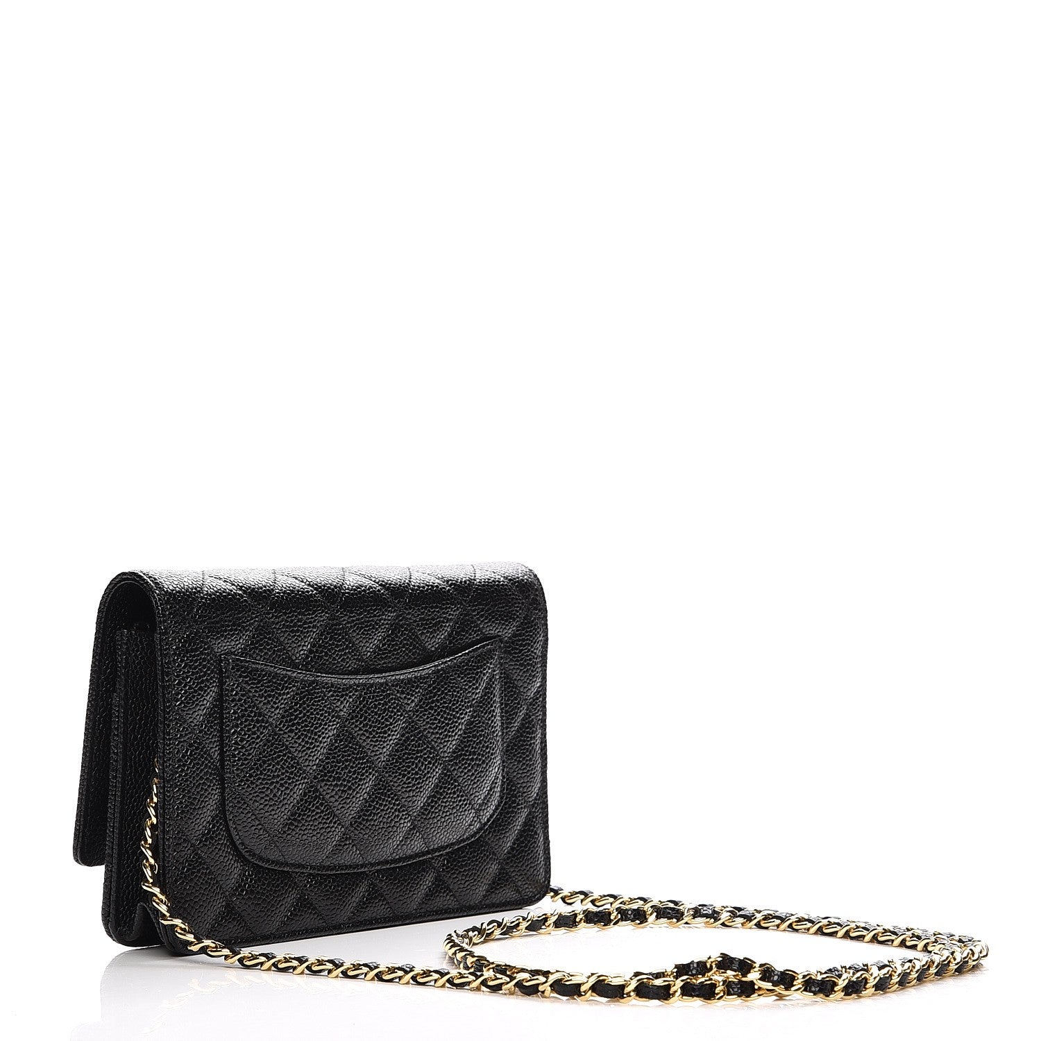 Chanel Caviar Quilted Wallet On Chain WOC Black 3 of 9