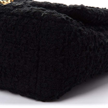 Chanel Tweed Quilted Medium Chanel 19 Flap Black 10 of 11