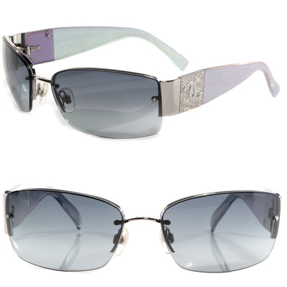 Chanel Crystal CC Sunglasses 4117-B Silver 1 of 5
