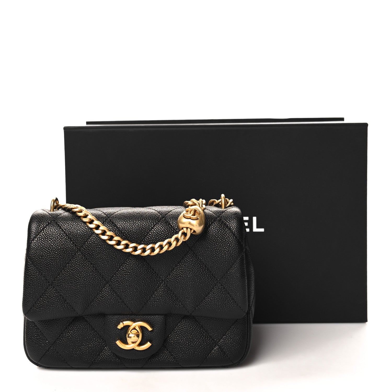 Chanel Caviar Quilted Mini Sweetheart Flap Black 11 of 11