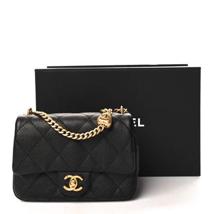 Chanel Caviar Quilted Mini Sweetheart Flap Black 11 of 11