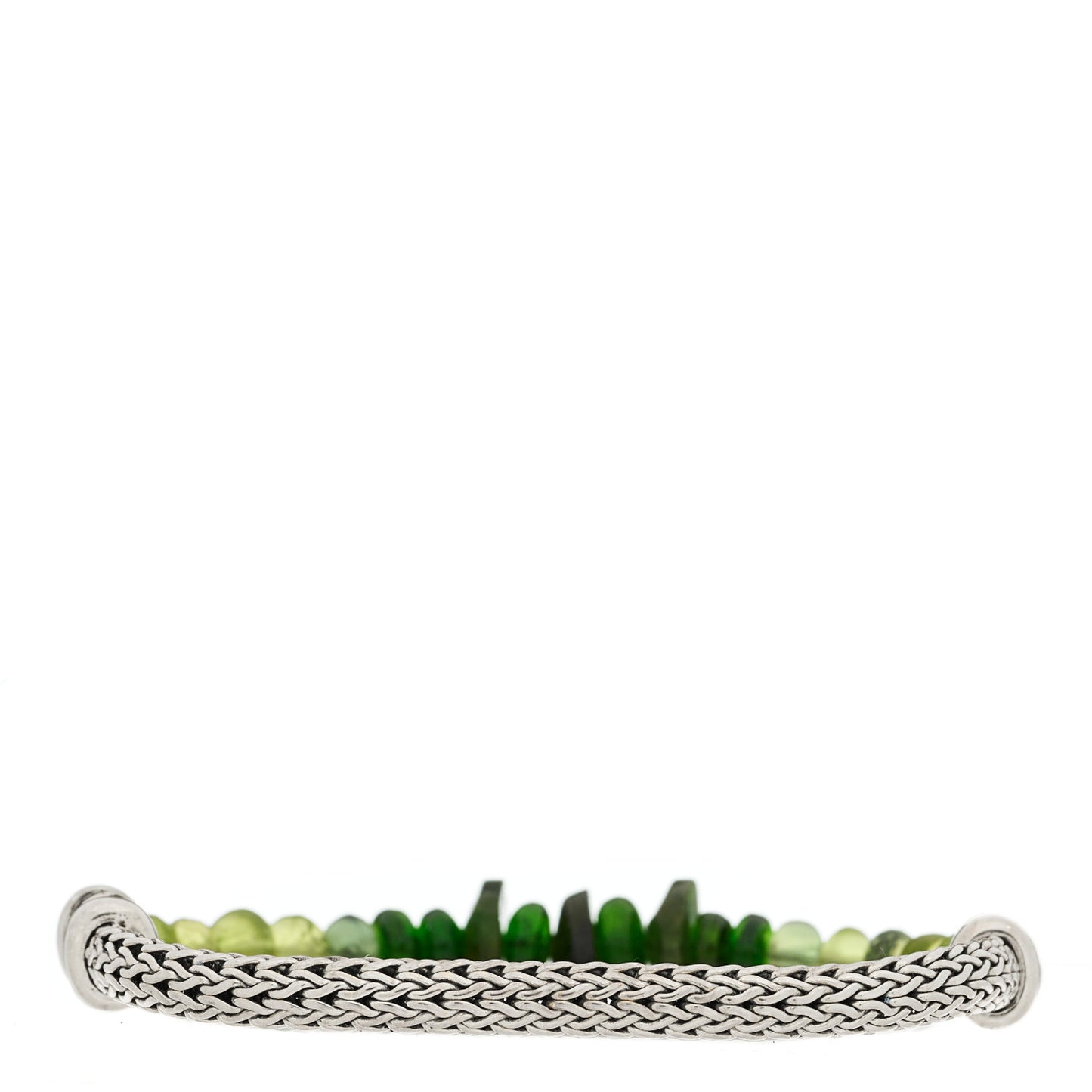 Sterling Silver Peridot Classic Chain Bracelet