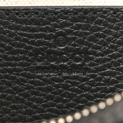 Gucci Piuma Calfskin Jumbo GG Embossed Mini Duffle Bag Black 6 of 10