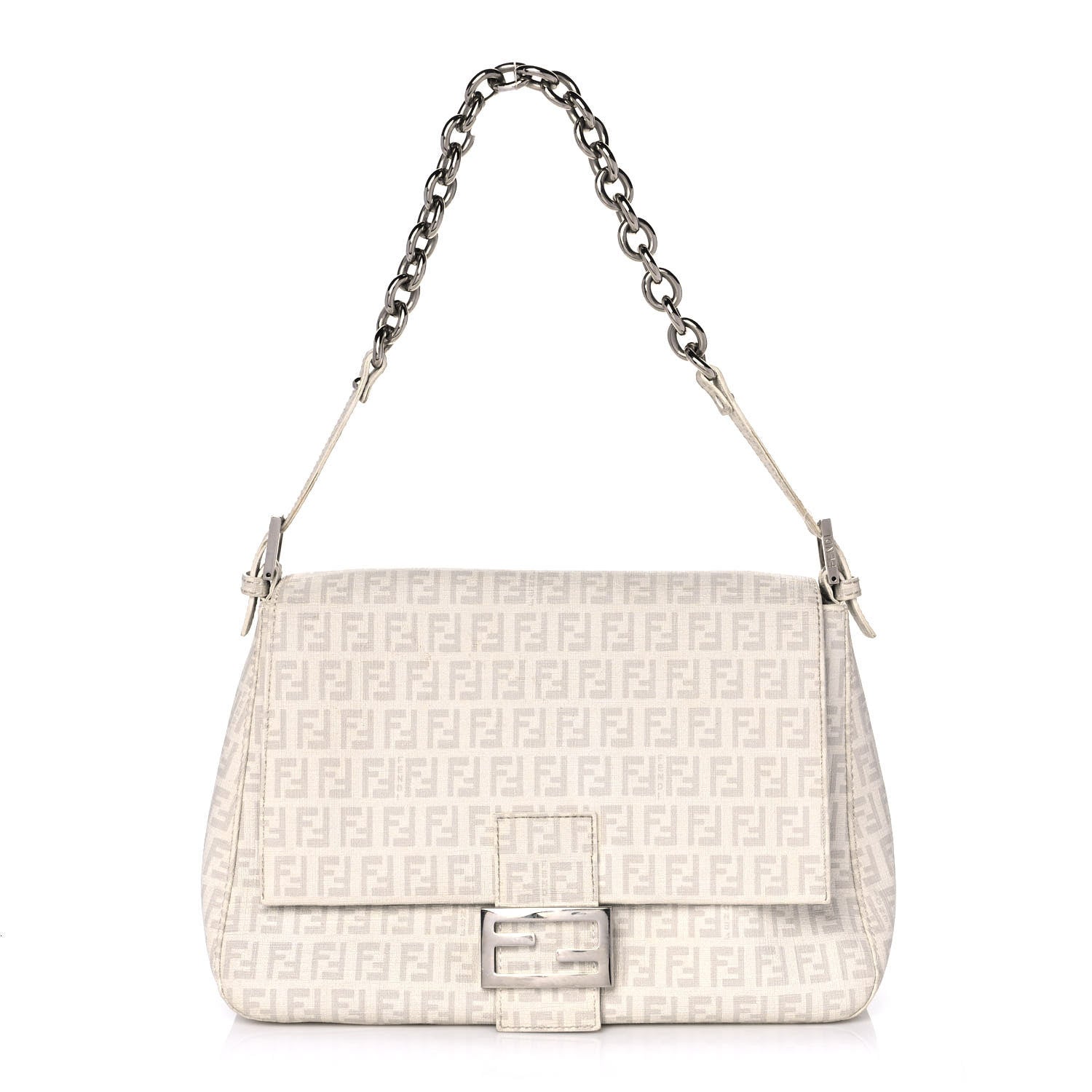 Fendi Zucchino Spalmati Forever Mama Baguette White 1 of 16