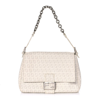 Fendi Zucchino Spalmati Forever Mama Baguette White 1 of 16