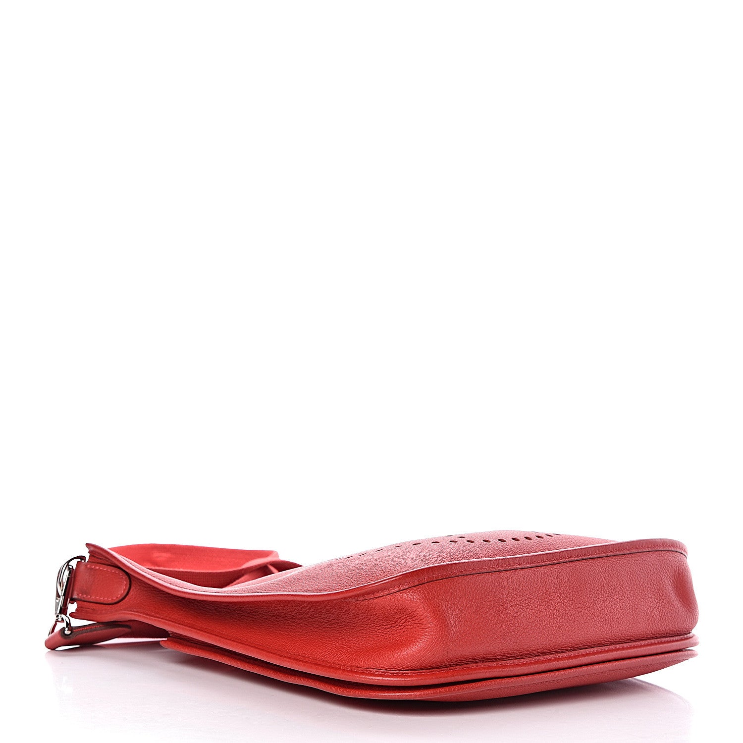 Hermes Taurillon Clemence Evelyne II PM Rouge Vif 4 of 14