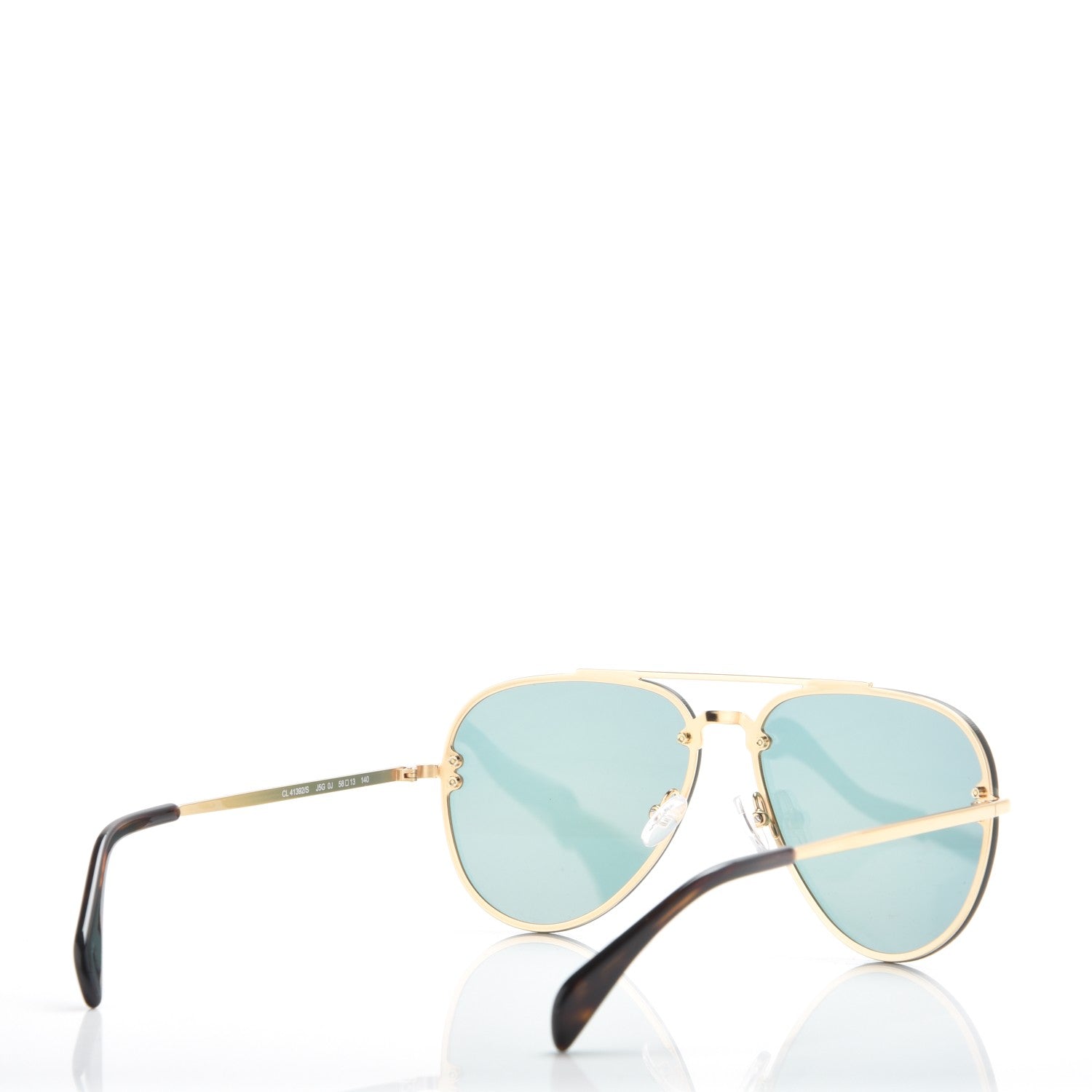 Celine Mirror Aviator Sunglasses CL 41392/S Gold Pink 4 of 7