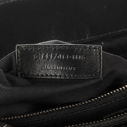 Saint Laurent Calfskin Y Quilted Monogram Large Loulou Chain Satchel Black 8 of 8