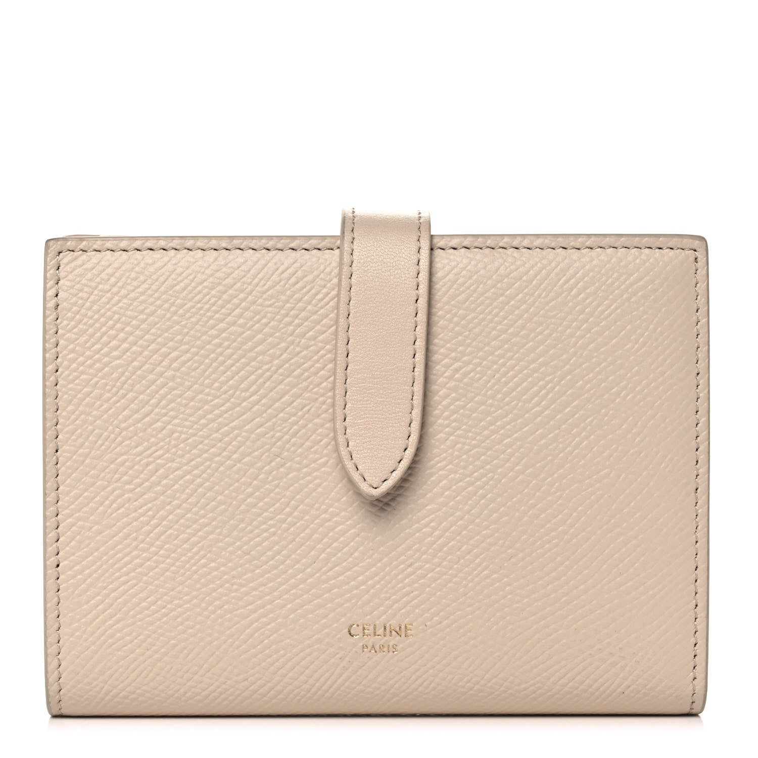 Celine Grained Calfskin Medium Multifunction Strap Wallet Powder 1 of 13