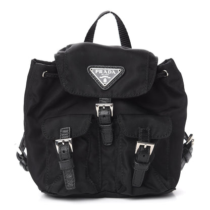 Prada Nylon Vela Mini Crossbody Backpack Black 1 of 12