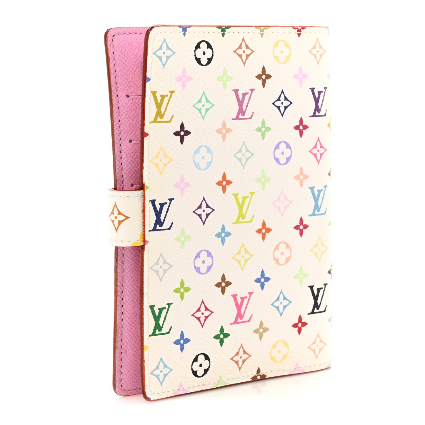 Monogram Multicolor Small Ring Agenda Cover White Litchi