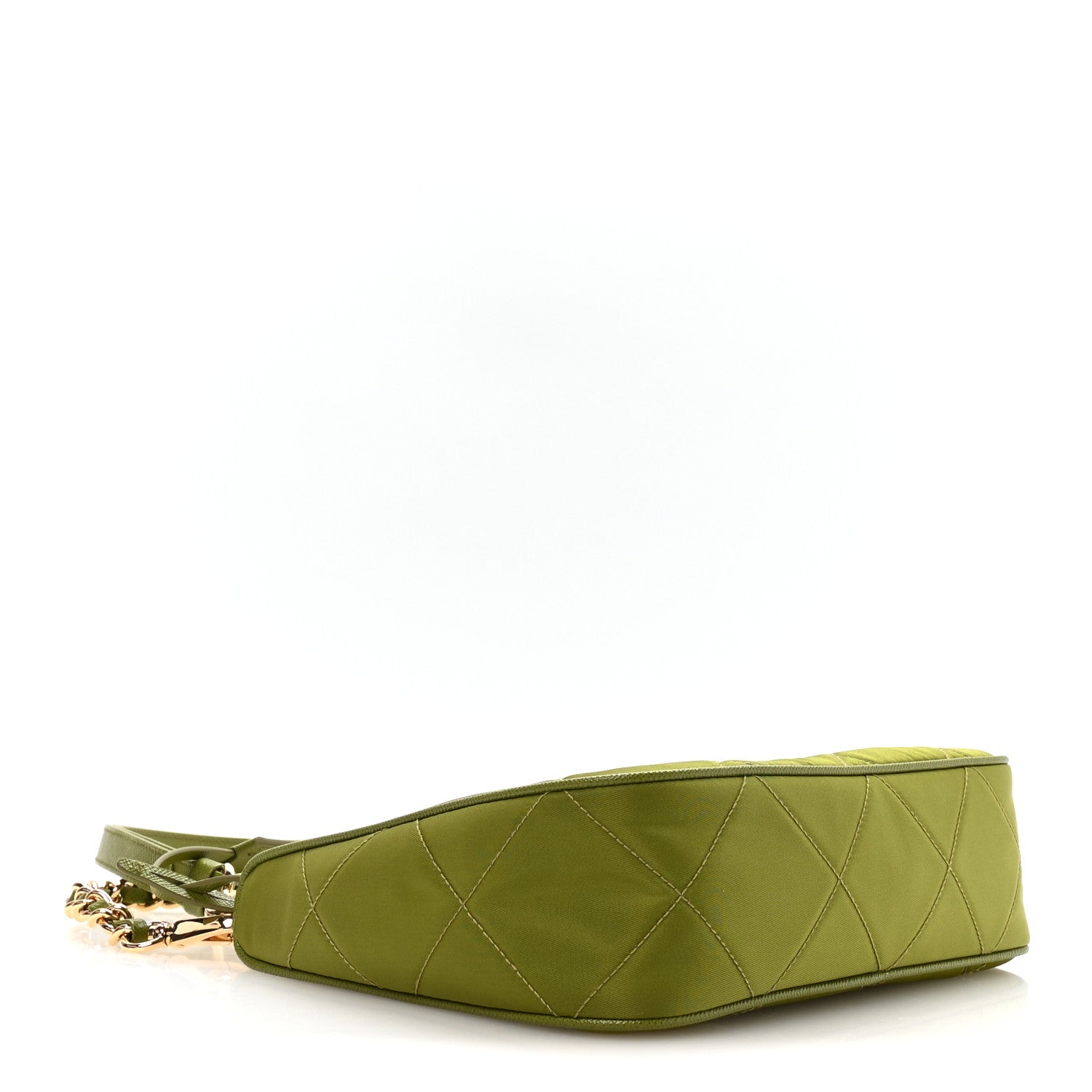 Prada Re-Nylon Saffiano Stitched Mini Re-Edition 1995 Chaine Shoulder Bag Edera 4 of 11