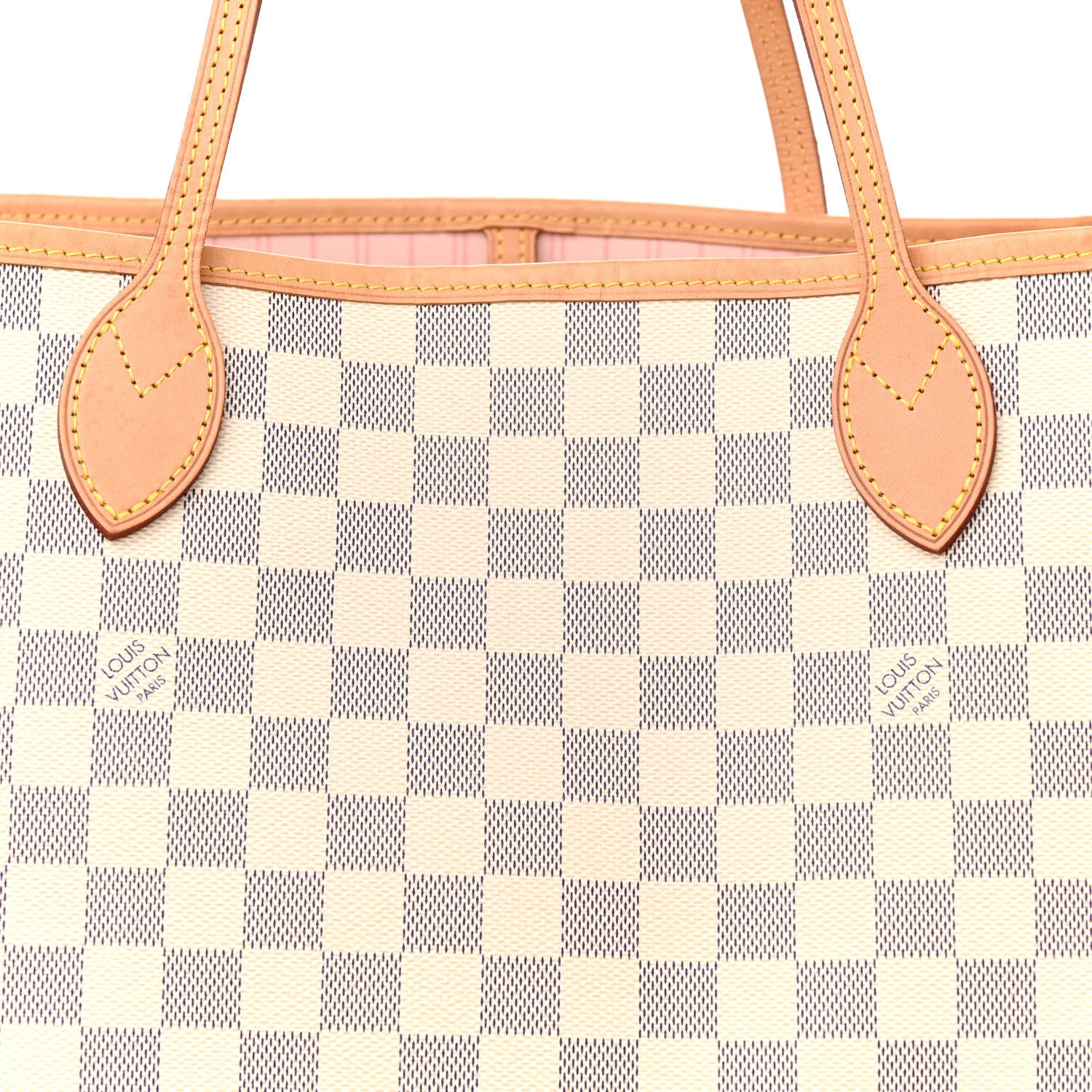 Louis Vuitton Damier Azur Neo Neverfull GM Rose Ballerine 7 of 10