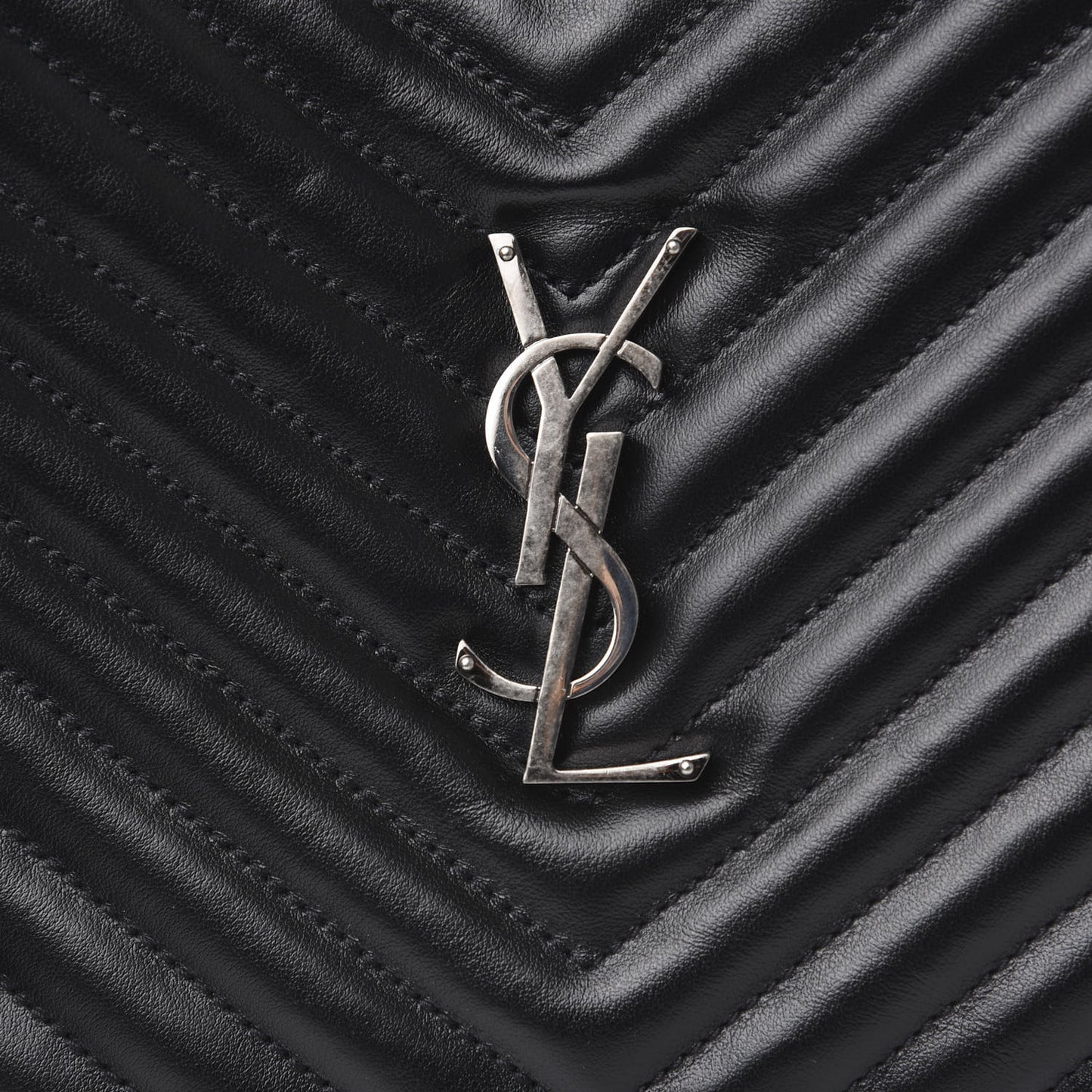 Calfskin Matelasse Monogram Lou Camera Bag Black