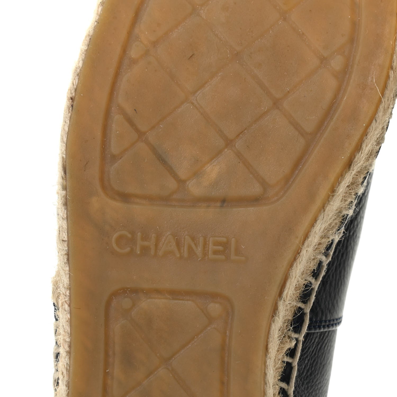 Chanel Lambskin CC Espadrilles 37 Navy Blue 9 of 12