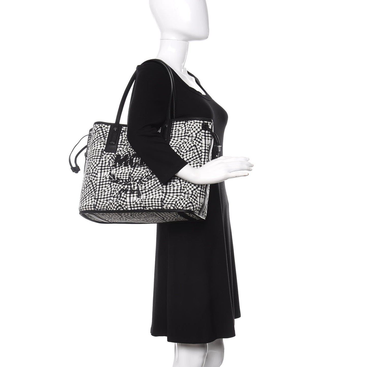 Visetos Medium Liz Reversible Shopper Tote Black