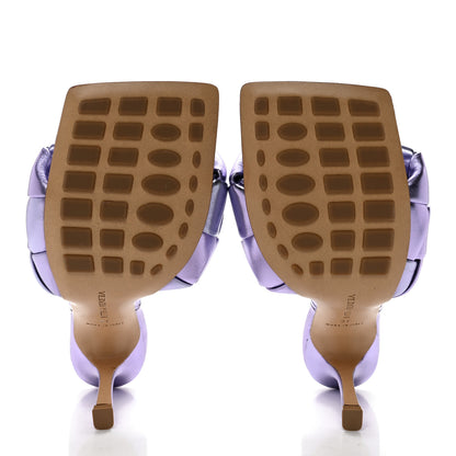 Bottega Veneta Metallic Nappa Maxi Intrecciato Lido Mule Sandals 37 Wisteria 5 of 10