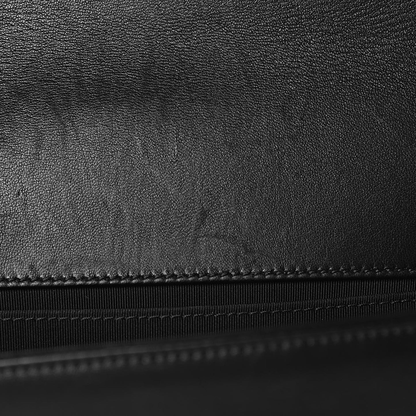 Calfskin Tweed Sequin Stitched Medium Boy Flap Black White