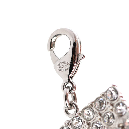 Chanel Crystal CC Logo Choker Necklace Silver 5 of 5