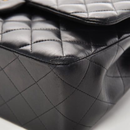 Chanel Lambskin Quilted Jumbo Double Flap Black 10 of 22