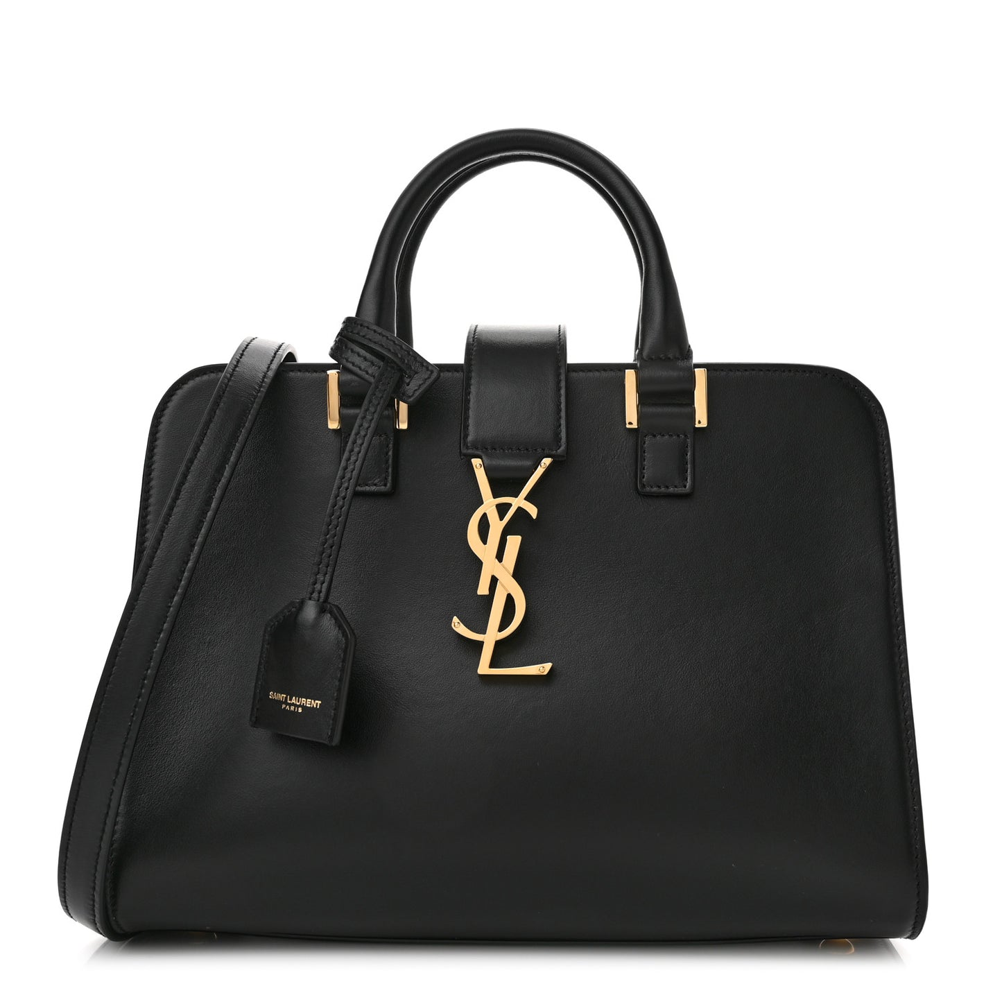 Calfskin Monogram Baby Cabas Black