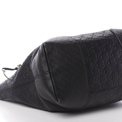 Gucci Guccissima Medium Bree Foldover Tote Black 18 of 23