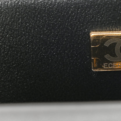 Chanel Lambskin Quilted Mini Top Handle Rectangular Flap Black 7 of 11
