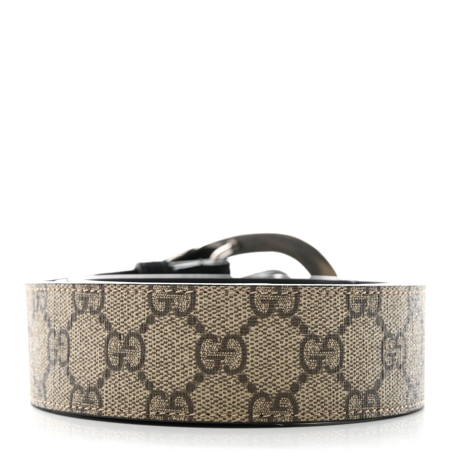 Gucci GG Supreme Monogram Suede Dionysus 40mm Belt 85 34 Beige Black 2 of 5