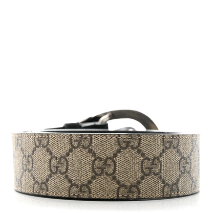 Gucci GG Supreme Monogram Suede Dionysus 40mm Belt 85 34 Beige Black 2 of 5