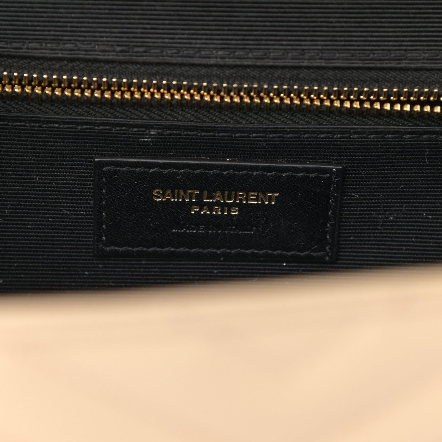 Saint Laurent Grain De Poudre Matelasse Chevron Large Monogram Satchel Nude Powder 6 of 15