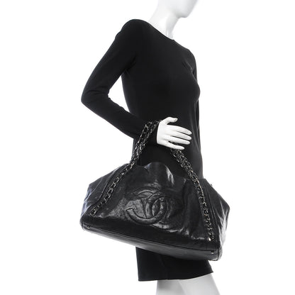 Chanel Glazed Caviar East West Modern Chain Tote Black 2 of 9