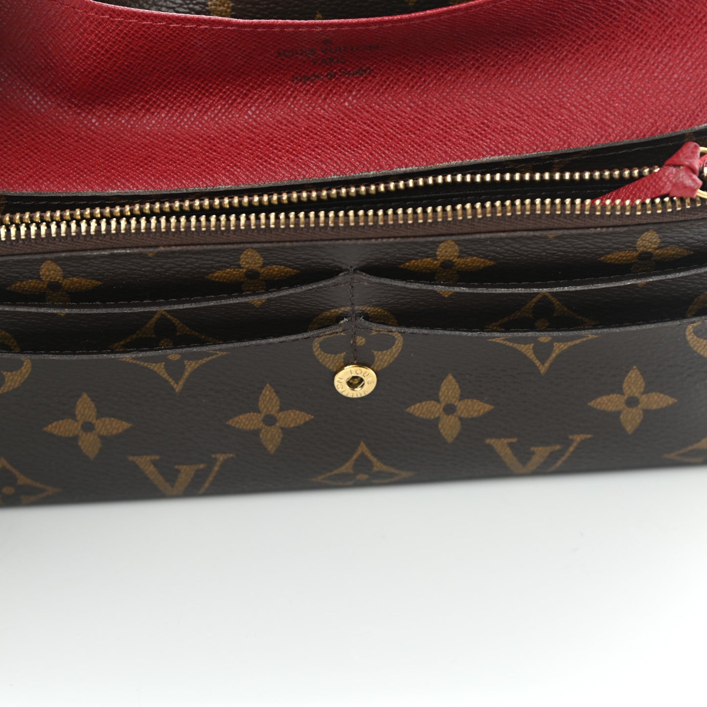 Monogram Emilie Wallet Rouge