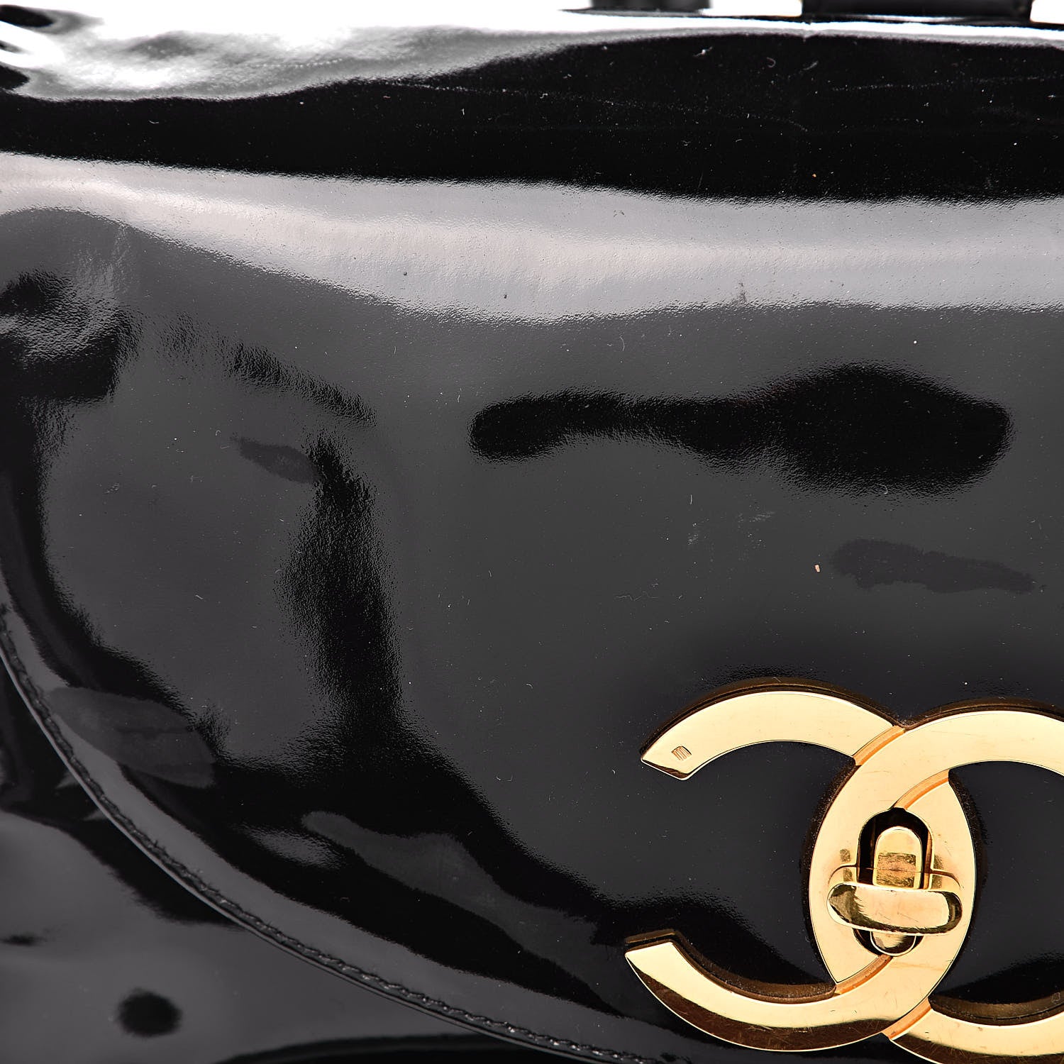 Chanel Patent CC Drawstring Backpack Black 14 of 15