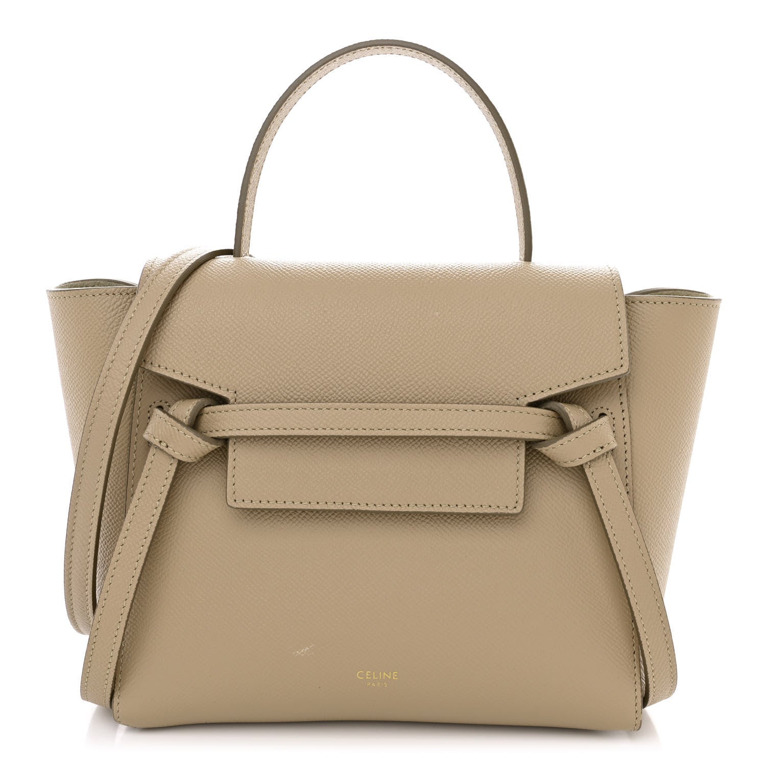 Celine Grained Calfskin Nano Belt Bag Light Taupe 1 of 11