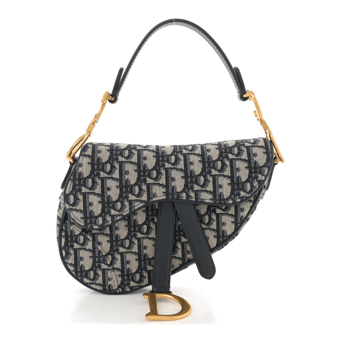 Oblique Mini Saddle Bag Blue