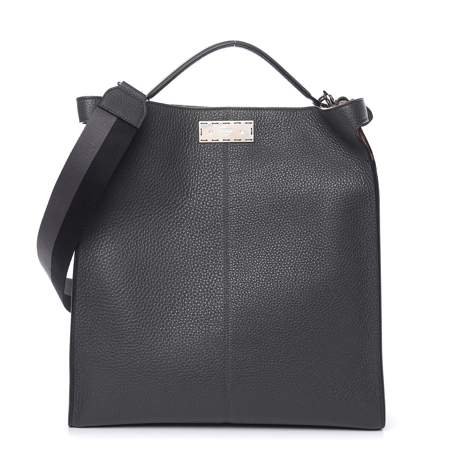 Cuoio Romano Glazed Fabric FF 1974 Peekaboo X-Lite Fit Asfalto Mou Black